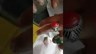 Best ring in the world orignal light stone #marjan not fake is real.