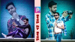 PicsArt Own Wall Photo Editing || PicsArt Photo Editing || Wall Dual Photo Editing
