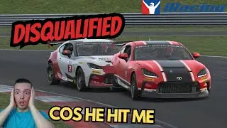 I Got DISQUALIFIED Cos HE HIT ME... (iRacing)