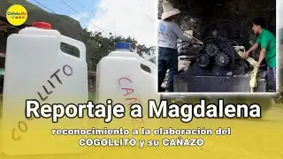 Reportaje al Perú - Magdalena Cajamarca, disfrutando del rico Cogollo y Cañazo.