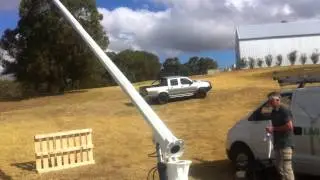 Wind Turbine hydraulic tower testing at Mount Annan , NSW