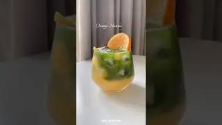 Orange Matcha | #orangejuice #matcha #matchalatte #shorts