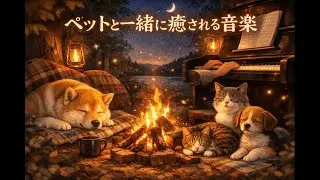 ペットと寄り添う ヒーリング#ペットヒーリング#ペットと一緒に#動物ヒーリング音楽#ペット用音楽#犬猫リラックス#癒しの音楽#睡眠用BGM#静かな夜#ヒーリングピアノ#24時間ライブ