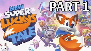 NEW SUPER LUCKY'S TALE Gameplay Walkthrough Part 1 - Heavy Heads 100% & Sky Castle Puzzles