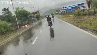Cikha Town  main road view | Tedim Road 2021