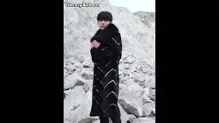 Denny&Dora Imported Men&rsquo;s Black Mink Fur Coat Python Skin Fur Jacket Long Winter Trench Coat