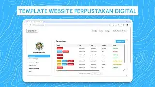 Template Website Perpustakaan Digital untuk Tugas & Portofolio - Full Source Code + Setup