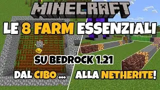 LE 8 FARM ESSENZIALI in Ordine Cronologico per diventare dei PRO su Bedrock Edition || MINECRAFT ITA
