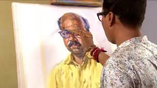watercolour portraite demonstraition by famous artist anil naik sir