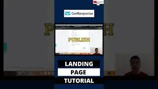 Getresponse landing page setup tutorial #shorts
