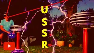 Soviet National Anthem on Musical Tesla Coils