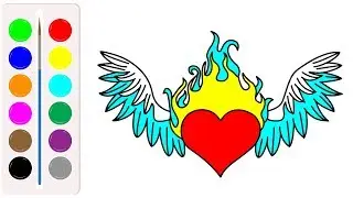 Hearts Drawing & Coloring For Kids | Coloring Pages For Children | Super Coloring Pages For Kids