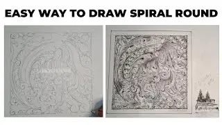 EASY WAY TO DRAW SPIRAL ROUND| BY STHAPATHI S.D.BHASKAR +91 9677758242