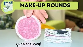 Let's make reusable make-up removal pads and serge a perfect circle!