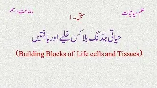 NIOS Urdu Medium 10th Class Biology Lecture | Building Blocks Of Life Cells & Tissues | Part 9.