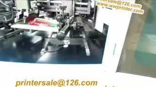 6 color container screen CNC printing machine