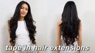 TRYING TAPE IN HAIR EXTENSIONS | FULL SHINE HAIR EXTENSIONS | Regine Morales
