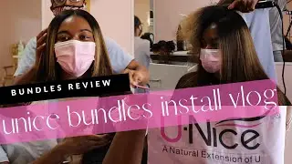 UNICE BUNDLES REVIEW | NATURAL SEW IN + NATURAL HAIR VLOG