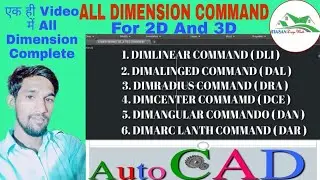 How To Used a Dimension Command in AutoCAD
