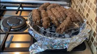 اخترعت شوايه فحم وعملت كفته مشويه علي الفحم بطريقتي