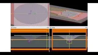 FDTD simulation of apodized subwavelength grating coupler