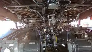 Swiss variable gauge train switches from 1 000 mm to 1 435 mm gauge