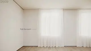 First Modern Self-Adhesive Sheer Curtain