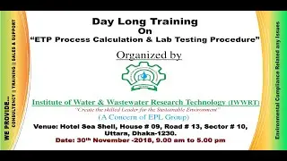 ETP Process Calculation & Lab Testing Procedure 2018 by IWWRT.