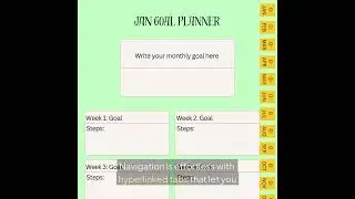 2026 Digital Planner with Calendar, Habit Tracker & Goal Planner | Hyperlinked PDF #digitalplanner