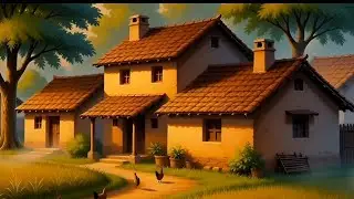 A Gentle Day in Village Life 🌿 | Family Routine & Slow Living | Ghibli-Inspired
