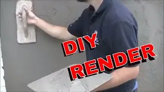 HOW I FINISH MY RENDER  SMOOTH SAND AND CEMENT GUIDE AND TIPS DEMO DIY