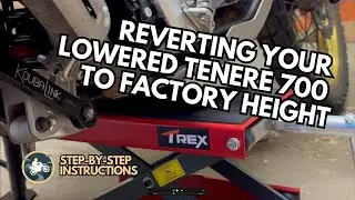 Reverting Tenere 700 from lowered back to factory suspension | Step-by-step tutorial