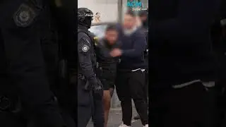 Dramatic arrest in shopping centre carpark