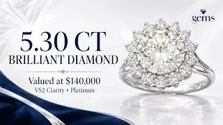5.30ct VS2 Diamond Ring in Platinum | $140,000 Showstopper