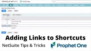 Adding Links to Shortcuts - NetSuite Tips & Tricks