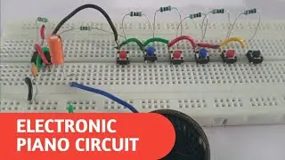 Electronic Piano Using IC555 Timer IC | Simple DIY Project | Wadi Tech