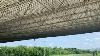Bird Netting a Stadium Bleacher area #4