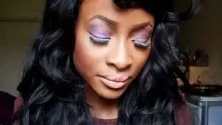 Rihanna 'What's My Name' Video Inspired Purple Eyes Tutorial