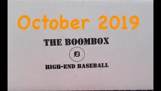 The Boombox High End Baseball October 2019 ** Great Baseball Card Pack Lineup, Hit & Parallels **