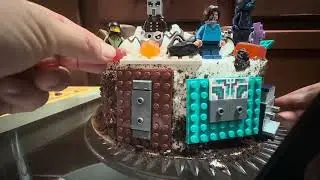 Торт в виде конструктора Lego на день рождения моего сына 15 января 2026 года.