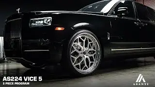 Asanti AS224 Vice 5 | 2pc Forged Program | 26x10 | Brushed x Chrome Rolls Royce Cullinan