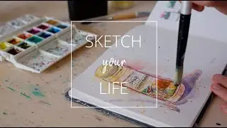 Sketch Your Life - Relaxing Painting in Pen and Watercolor Using Everyday Object