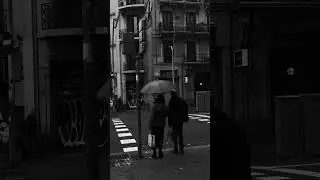 Gloomy day in Barcelona. Even the most sunny city can be full of melancholy