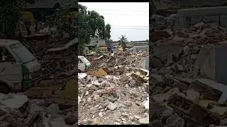 Over one hundred shops and houses under power lines were demolished in Lagos