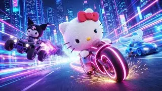 Hello Kitty's IMPOSSIBLE Comeback at Neon Grand Prix! 🏆