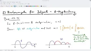 Analysis - Teil 82 (Woche 13) - §19 Das Riemann-Integral - I) Dreiecksungleichung für Integrale