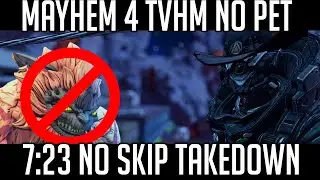FL4K 7:23 Maliwan Takedown Solo | No Pet No Skip | Best Mayhem 4 St4ckbot Flak Build Borderlands 3