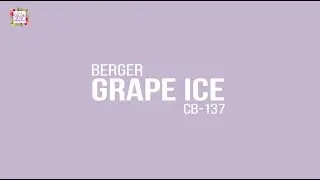 April 2018 | Berger Color of the Month | Grape Ice