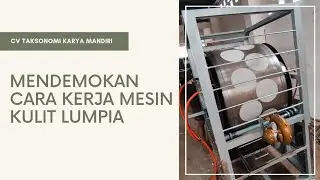 KITA MENDEMOKAN CARA KERJA MESIN KULIT LUMPIA KEPADA TAMU DARI MOJOKERTO!!