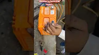 how to repair car battery terminal  #batterymaintenance #automobile